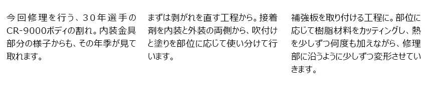 PROTEX30年モノ修理ルポ