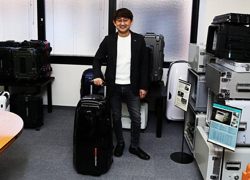 道上龍 選手兼監督、PROTEXを訪問