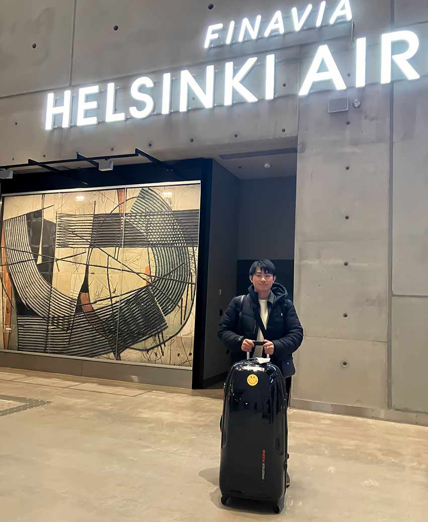 小暮ひかる選手よりフィンランドから写真が届きました